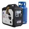 גנרטור אינוורטר היברידי בנזין וגז PowerForge 2800W
