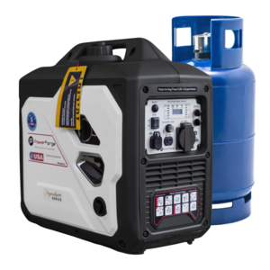 גנרטור אינוורטר היברידי בנזין וגז PowerForge 2800W