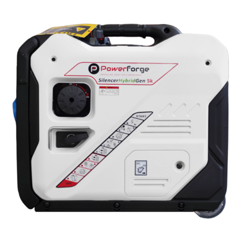 גנרטור אינוורטר היברידי בנזין וגז PowerForge 5500W