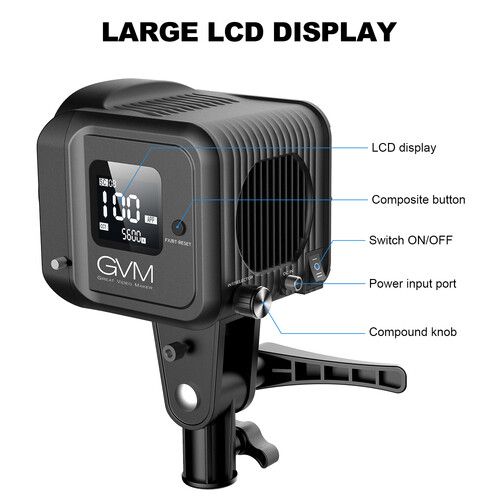 פנס לד GVM SD80D Bi-Color 80W