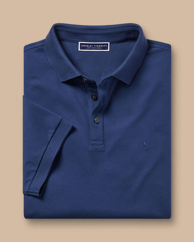 חולצת פולו -Tyrwhitt Pique Polo - Royal Blue