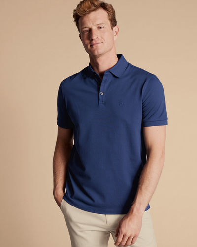 חולצת פולו -Tyrwhitt Pique Polo - Royal Blue
