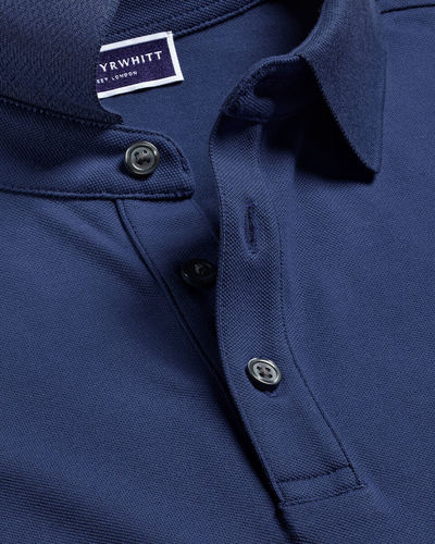 חולצת פולו -Tyrwhitt Pique Polo - Royal Blue