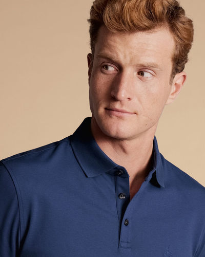 חולצת פולו -Tyrwhitt Pique Polo - Royal Blue