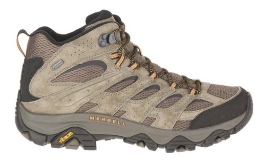 נעלי טיולים לגבר MOAB 3 MID GTX חום אגוז - Merrell