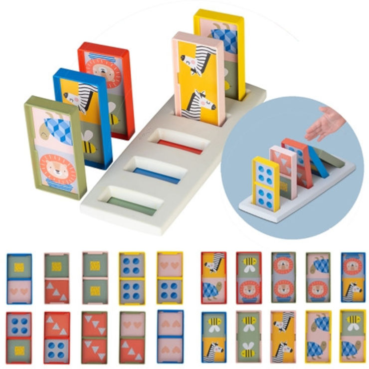 משחק הדומינו הראשון שלי 4 ב 1 Taf Toys