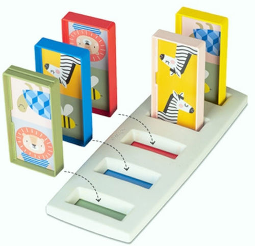 משחק הדומינו הראשון שלי 4 ב 1 Taf Toys