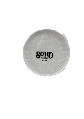 10 יחידות צלחת גדולה קוטר 25 דגם SOHO בצבע לבן