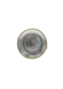 10 יחידות צלחת בינונית קוטר 23 דגם pearl בצבע שקוף זהב