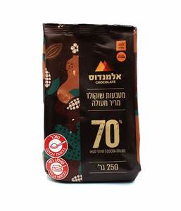 250 גרם מטבעות שוקולד מריר 70% אלמנדוס 