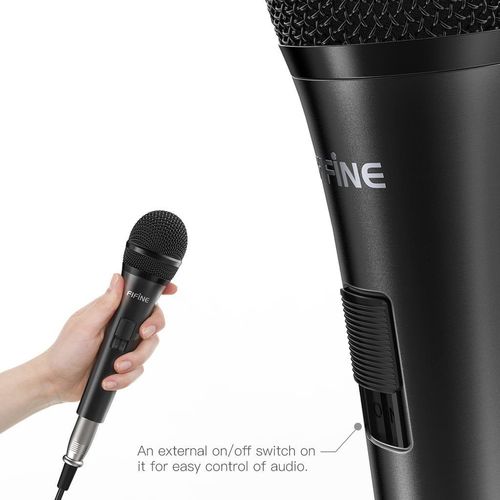 מיקרופון דינמי ידני Fifine K6 לרמקול עבור קריוקי ומצגות