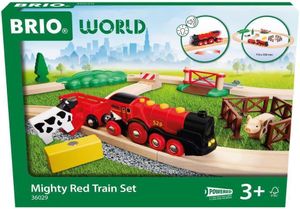 בריו BRIO מסלול רכבת אדומה ותוספות 36029