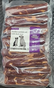 מארז עצמות איי דוג סיגר נפוח משויש בציפוי בקר 1 ק"ג Idog