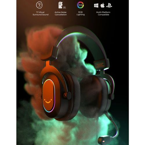 אוזניות גיימינג עם Fifine AmpliGame H6 RGB
