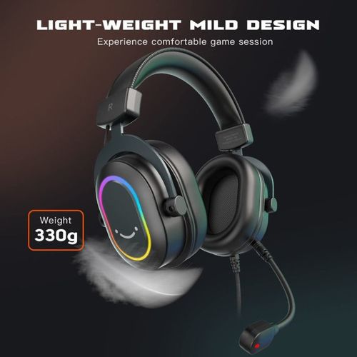 אוזניות גיימינג עם Fifine AmpliGame H6 RGB