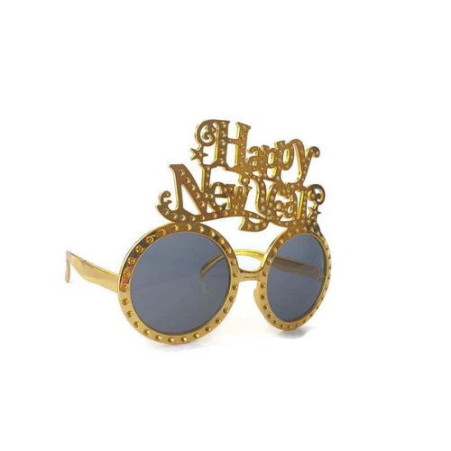 משקפיים מסגרת עגולה HNY בצבע זהב