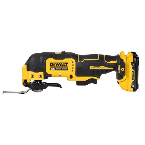 רב כלי DEWALT DCS356 20V נטען עם מנוע ללא פחמים, 3 מהירויות ומערכת Quick-Change להחלפת אביזרים מהירה