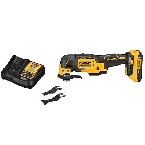 רב כלי DEWALT DCS356 20V נטען עם מנוע ללא פחמים, 3 מהירויות ומערכת Quick-Change להחלפת אביזרים מהירה