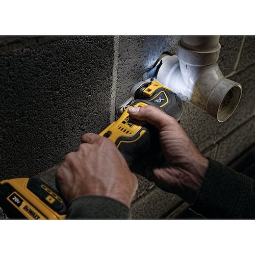 רב כלי DEWALT DCS356 20V נטען עם מנוע ללא פחמים, 3 מהירויות ומערכת Quick-Change להחלפת אביזרים מהירה