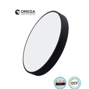 צמוד תקרה קוטר מטר שחור 120W VEGAS כפתור CCT Omega