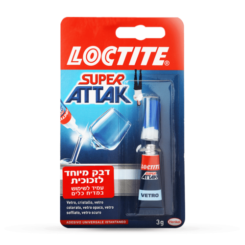 דבק לזכוכית לוקטייט – גלס בונד 