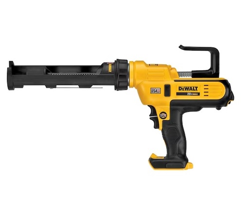 אקדח סיליקון DEWALT DCE560B 20V נטען עם מערכת אנטי-טפטוף, בקרת זרימה כפולה והחלפת מחסניות מהירה למחסניות 300 מ
