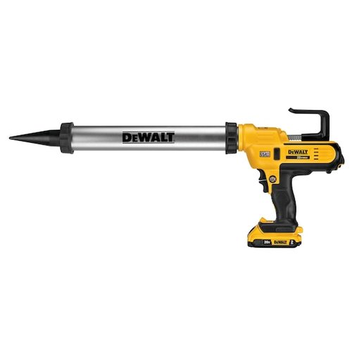 אקדח סיליקון DEWALT DCE580B 20V נטען עם מערכת אנטי-טפטוף, בקרת זרימה כפולה והחלפת מחסניות מהירה