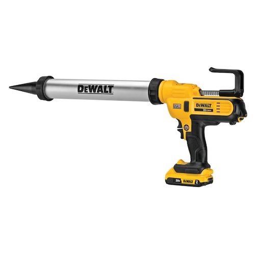 אקדח סיליקון DEWALT DCE580B 20V נטען עם מערכת אנטי-טפטוף, בקרת זרימה כפולה והחלפת מחסניות מהירה
