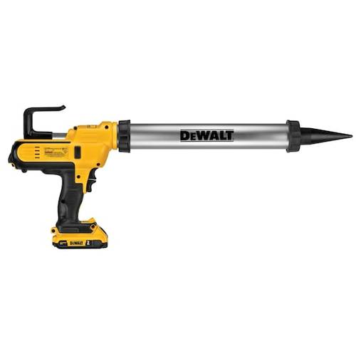 אקדח סיליקון DEWALT DCE580B 20V נטען עם מערכת אנטי-טפטוף, בקרת זרימה כפולה והחלפת מחסניות מהירה