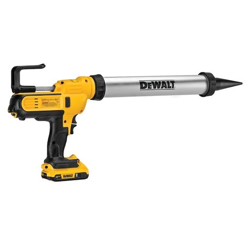 אקדח סיליקון DEWALT DCE580B 20V נטען עם מערכת אנטי-טפטוף, בקרת זרימה כפולה והחלפת מחסניות מהירה