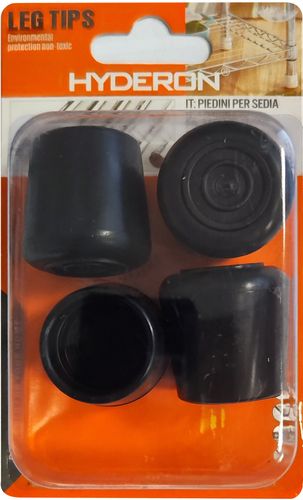 פקקים עגולים מפלסטיק לרגליים קוטר 25 מ