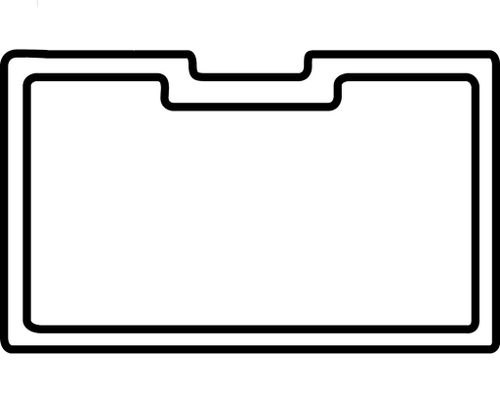קושרת אלום לדלת מ12X20  5.8
