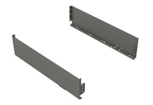 זוג דפנות Pure-Box  גובה 122 מ"מ עומק 550 מ"מ אפור גרפיט