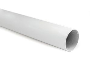 צנור תליה-עגול לבןRUND25X2.500