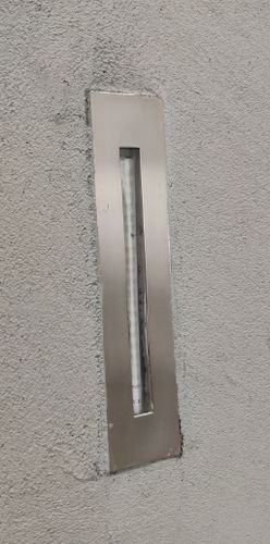 מזוזה שקועה מרובעת 165*36.5ממ