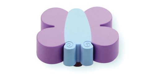 כפתור פרפר דגם 1276LB/PU סגול + תכלת