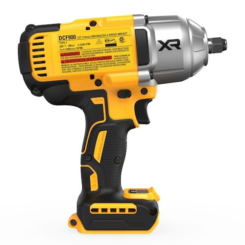 מפתח רטיטה DEWALT DCF900 20V נטען עם מומנט 1,898 ניוטון-מטר, 4 מצבי מהירות ומערכת PRECISION WRENCH™