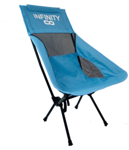 כיסא קמפינג קומפקטי גבוה BETA HIGH CHAIR כחול - INFINITY