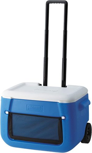 צידנית קשיחה גדולה 50 ל' על גלגלים של קולמן Coleman  50 Litre Mesh Cooler