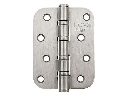ציר ספר עגול 4 מיסבים גודל 4X3X3 ניקל מוברש