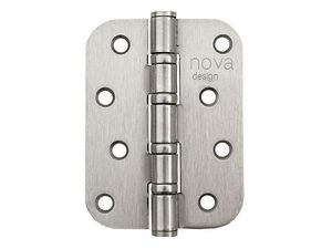 ציר ספר עגול 4 מיסבים גודל 4X3X3 ניקל מוברש