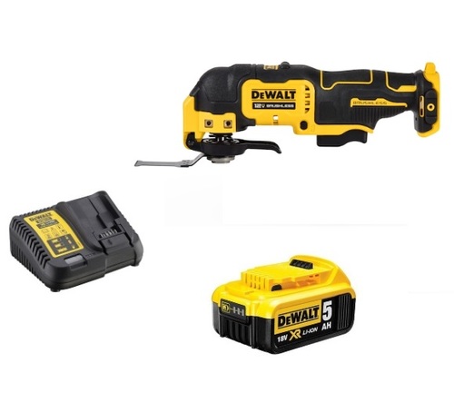 מולטיטול נטען DEWALT DCS356 20V עם מנוע ללא פחמים, 3 מהירויות ומערכת Quick-Change להחלפת אביזרים מהירה