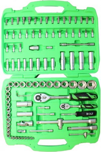 סט בוקסות מקצועי Bolt SWSM96 הכולל 96 חלקים, 2 ראצ'טים 72 שיניים, בוקסות 