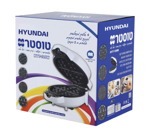טוסטר מתחלף 4 ב 1 לבן Hyundai 
