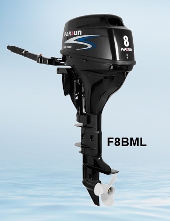 מנוע ימי 4 פעימות PARSUN 8FWL ברך ארוכה+שלט CONTROL BOX