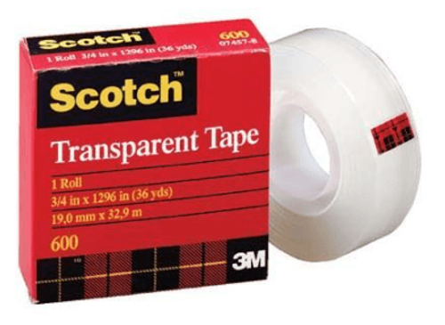  סלוטייפ שקוף קריסטל 600 3M Scotch