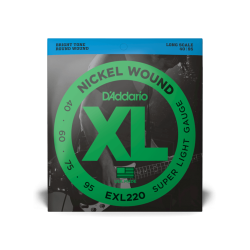 סט מיתרים לגיטרה בס Dadario EXL220 Nickel Wound 40-95