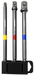 סט 3 מעברים 1/2+3/8+1/4 מאמפקט לבוקסה אורך 150MM מבית SIGNET