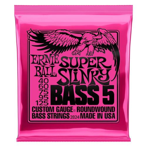סט מיתרים לגיטרה בס 5 מיתרים Ernie Ball 2824 40-125