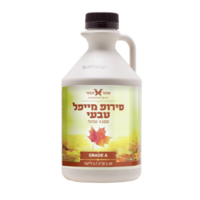 סירופ מייפל טבעי 100% טהור 1 ל